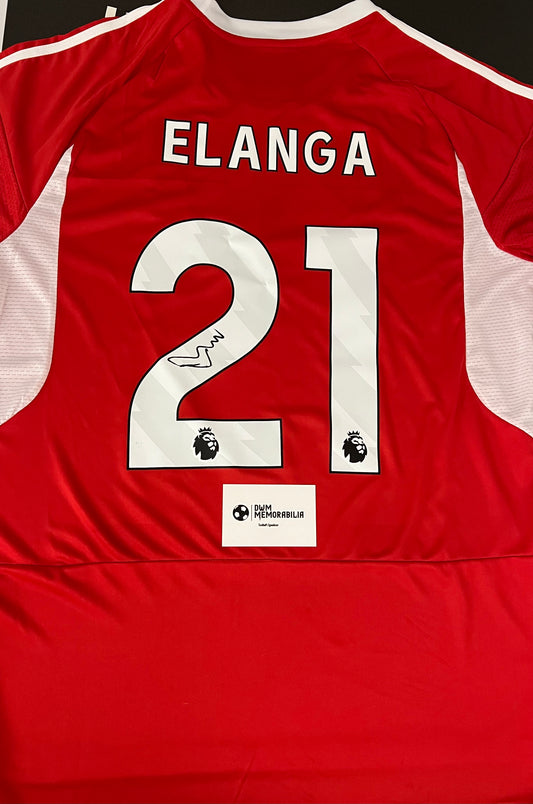 Anthony Elanga signed shirt.