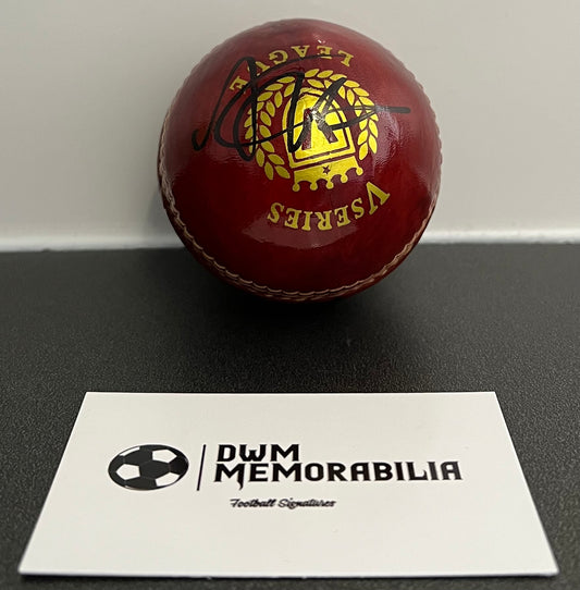 Josh Tongue signed cricket ball.