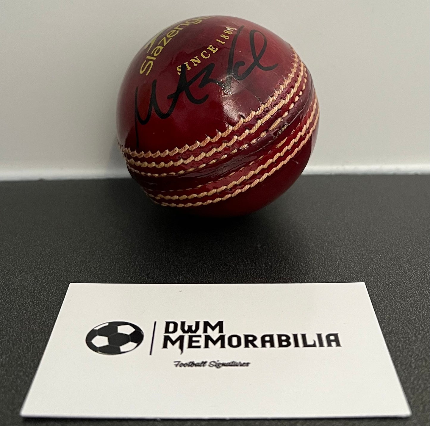 Mark Wood signed cricket ball.